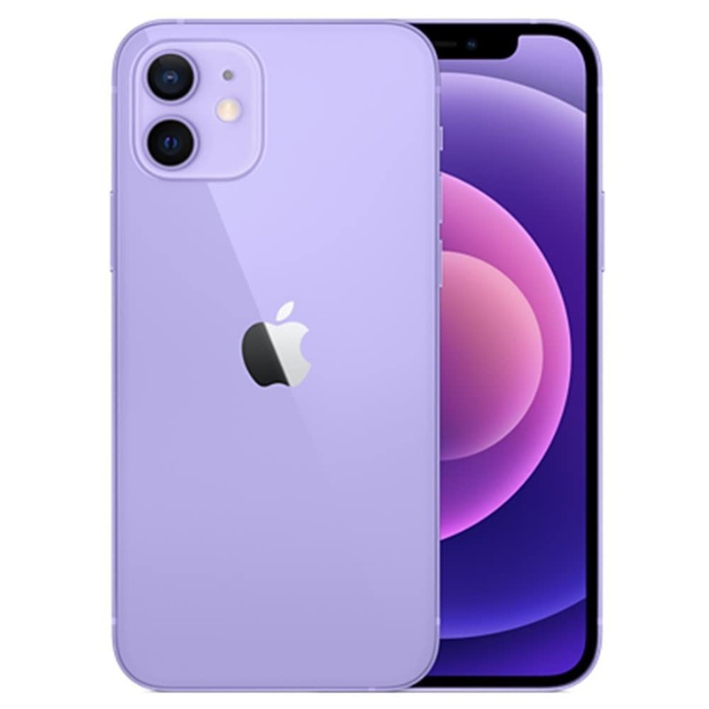 Apple iPhone 12 – 128 GB – Purple (Unlocked) (Dual SIM) (Replaced Screen)