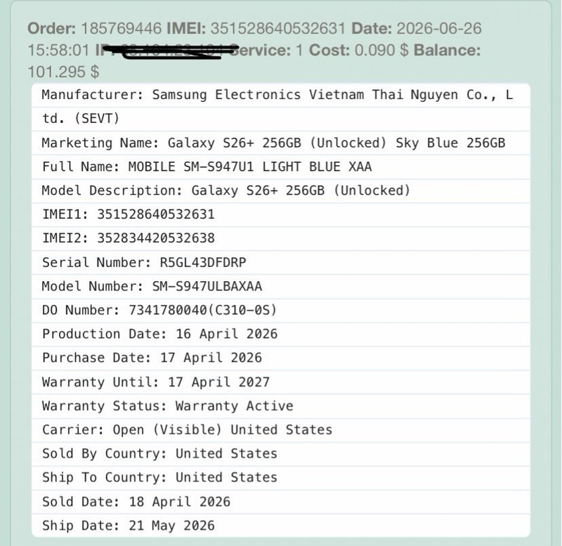 Factory Unlocked Samsung Galaxy S26 Plus 12GB RAM 256GB SM-S947U1 Blue gallery