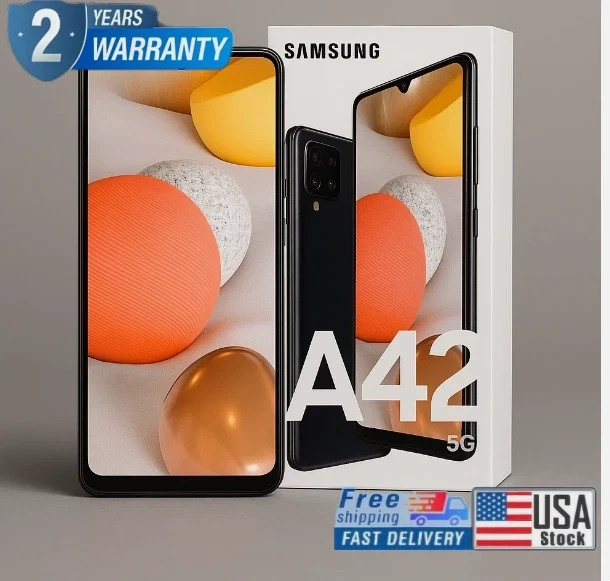 New Sealed Samsung - Galaxy A42 5G 128GB - Black Factory Unlocked US STORE gallery