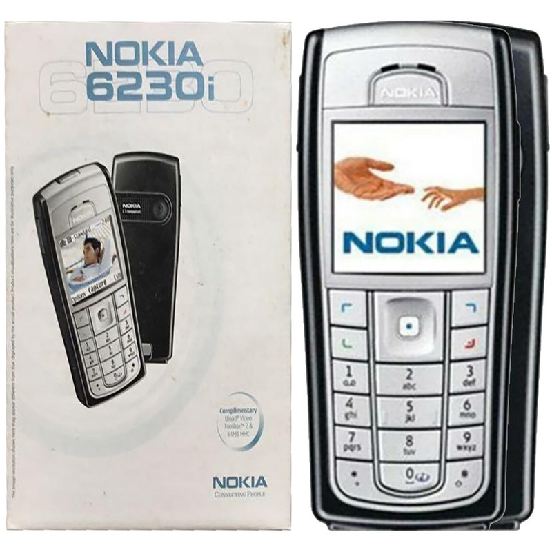New Nokia 6230i Single Sim 32MB ROM Silver Grey Factory Unlocked 2G GSM