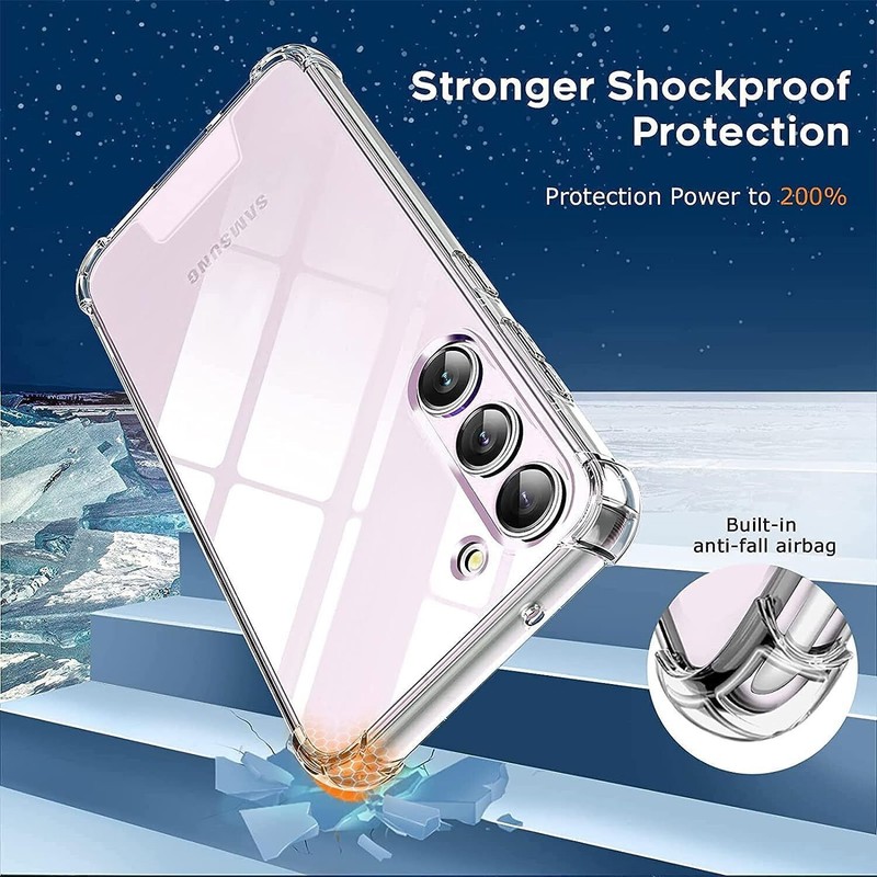 For Samsung Galaxy S23+ S22+ S22 Ultra Silicone Soft Shockproof Clear Case Cover gallery