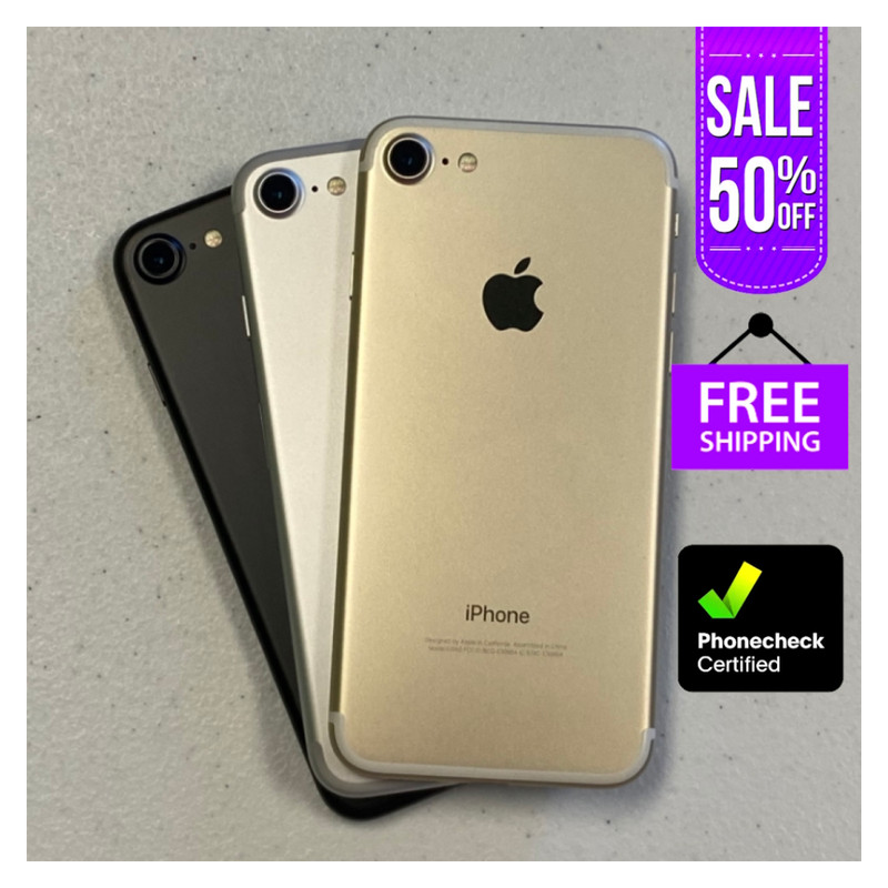 Apple iPhone 7 Rose Gold, Black, Red, 128/32GB Unlocked T-Mobile, Verizon, AT&T