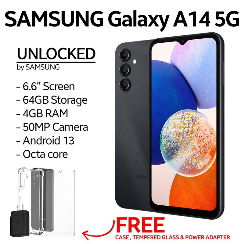 Samsung Galaxy A14 5G – 64GB – UNLOCKED