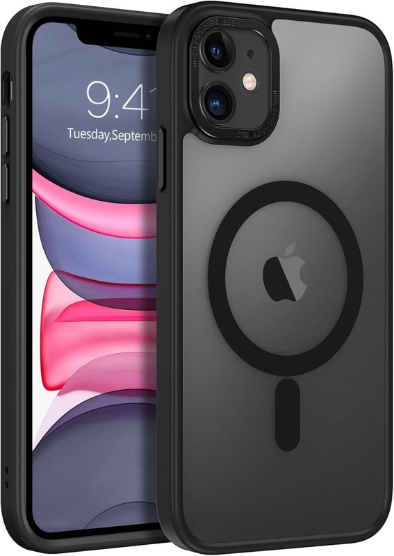 Slim Shockproof Anti-Fingerprint Translucent Matte Case for iPhone 11 Black