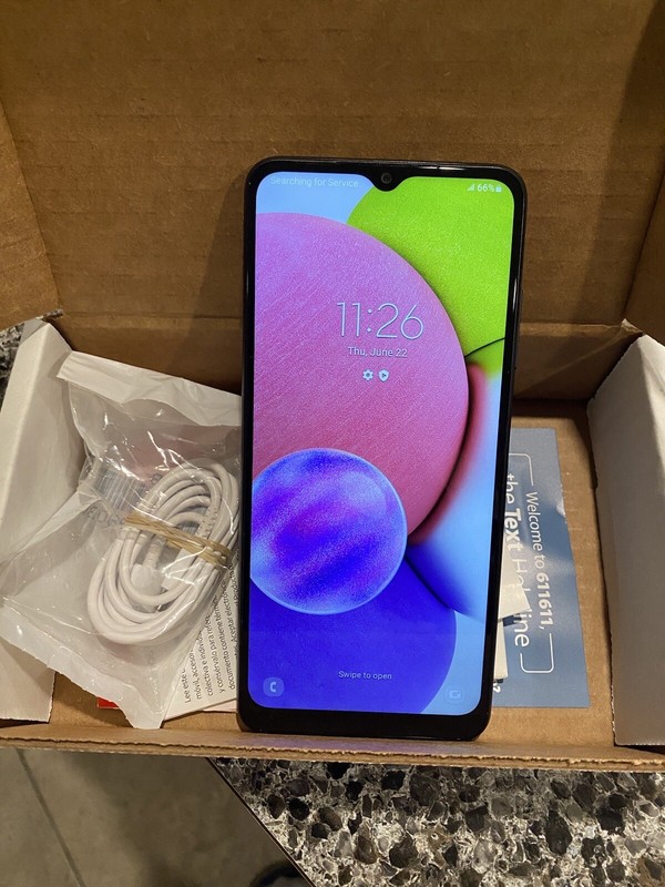 Samsung Galaxy A03s Tracfone SM-A037U1/DS – 32GB – Black (Unlocked)