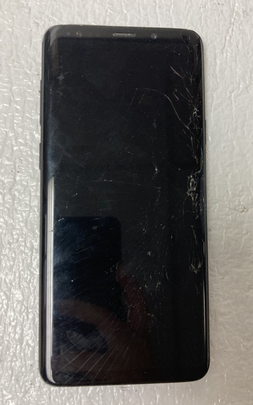 Samsung Galaxy S9+ SM-G965U Black 64GB T-Mobile Cracked Screen Parts *READ gallery