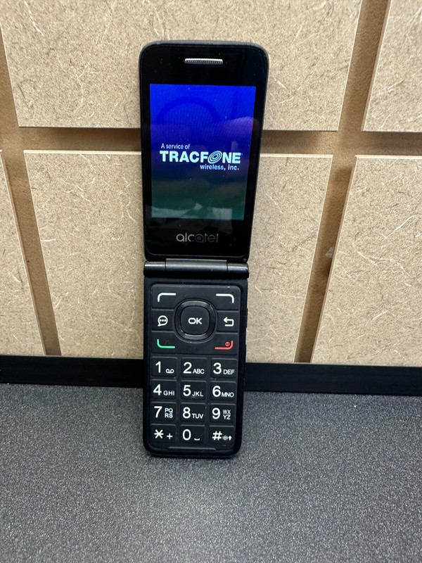 Alcatel MyFlip 2 – A406DL – 4GB – Black (Tracfone) Flip Phone WORKS GREAT! #299