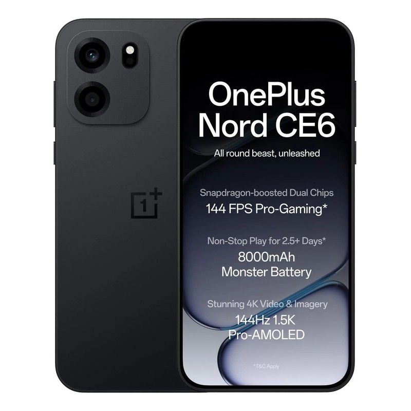 OnePlus Nord CE6 5G 256GB 8GB RAM 8000mAh Battery Snapdragon 7s Gen 4 Unlocked