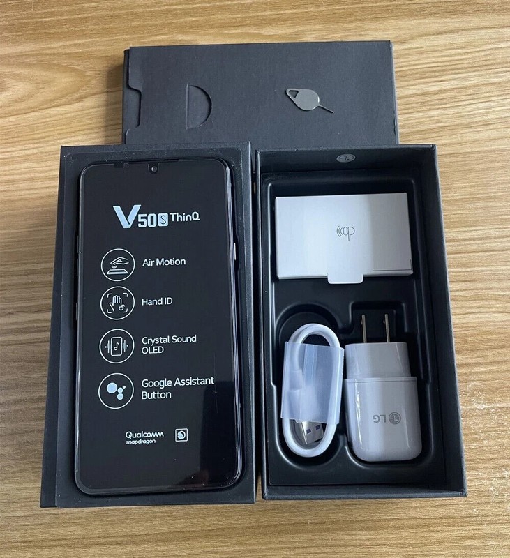 LG V50S ThinQ 5G LM-V510N 256GB + 8GB Black 5G Unlocked Android SmartPhone