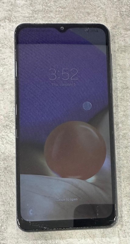Samsung Galaxy A32 (5G) 64GB A326U Black, Not Working – Sold As Is.