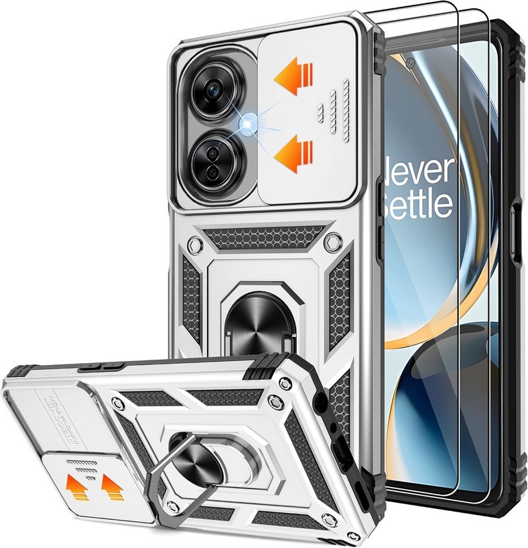 Fit for OnePlus Nord N30 5G Case with Slide Camera Cover & Screen Protector 2 Pa