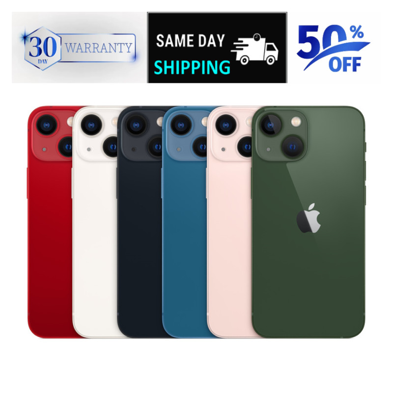 Apple iPhone 13 -128/512GB- Starlight Green Red Unlocked Verizon Sprint Dual SI