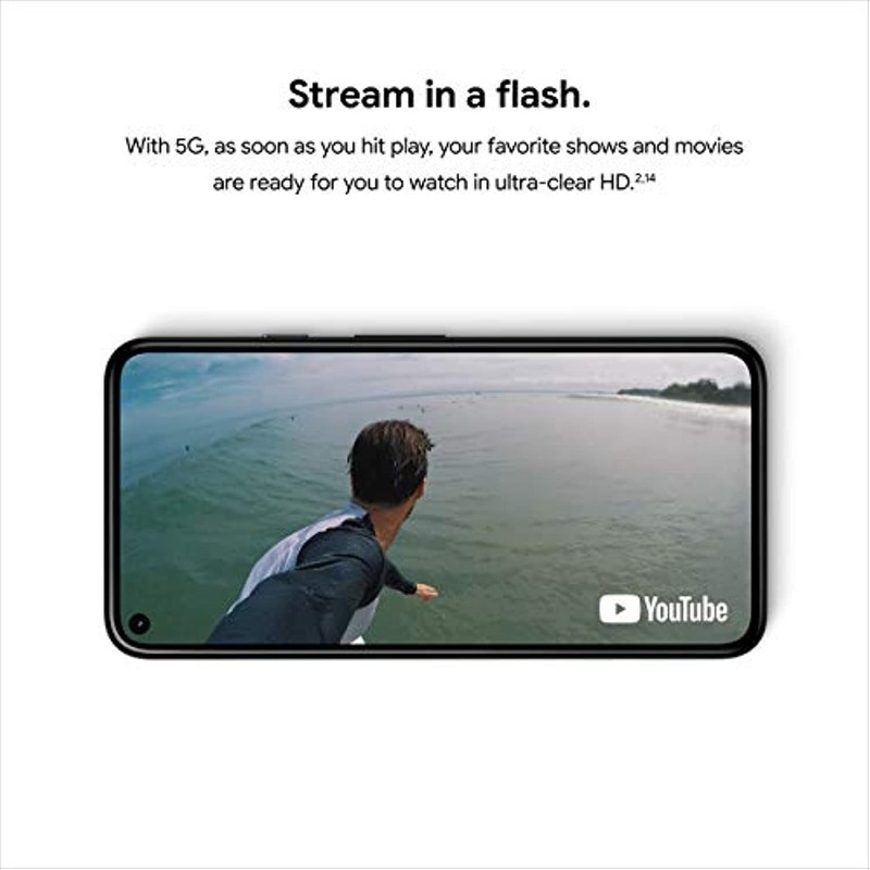 Google Pixel 5 128GB+8GB Dual SIM Factory Unlocked 6 in 5G Phone Sorta Sage gallery
