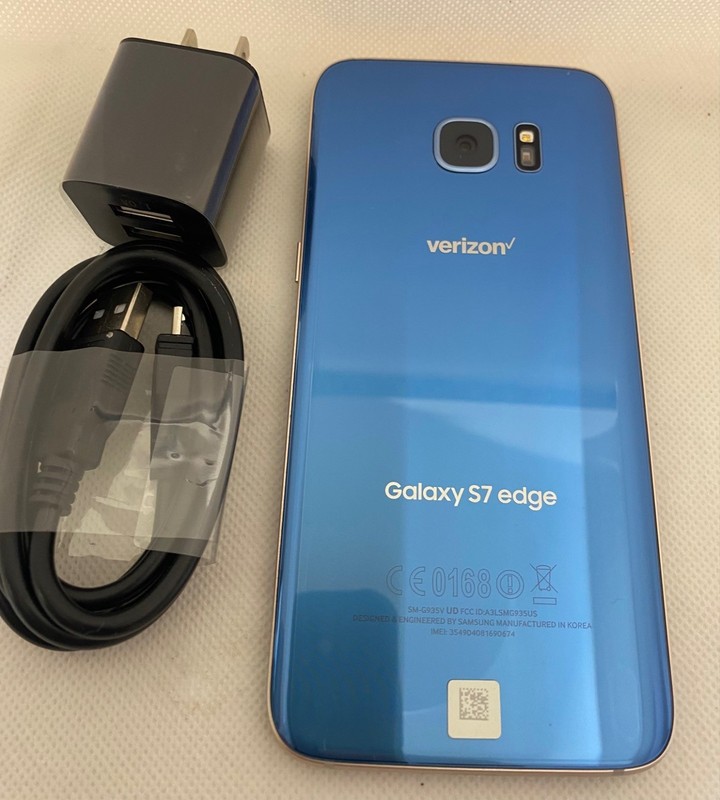 Samsung Galaxy S7 Edge G935V 32GB Verizon/GSM Unlocked-USED-Blue gallery