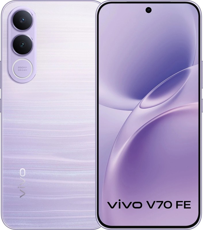 vivo V70 FE 5G (Purple 8GB RAM,256GB )Dimensity 7360-Turbo NFC Unlocked Phone.