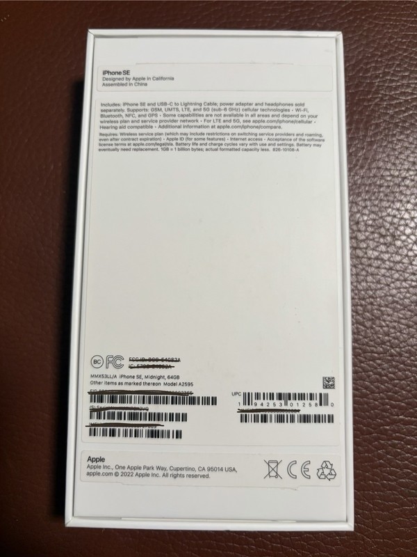 iPhone SE, Midnight, 64GB, Brand New, T mobile . MMX53LL/A A2595 gallery