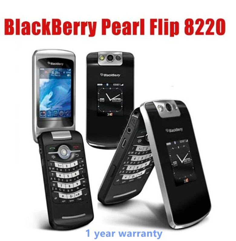 BlackBerry Pearl 8220 Flip Black 2G GSM 850 /900 /1800 /1900 Unlocked CellPhone