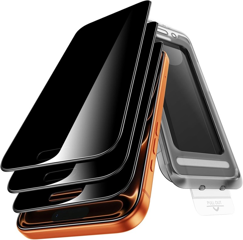 3PCS Privacy Screen Protector for iPhone 17 Pro 6.3 Inch Anti Spy Micro Curved E