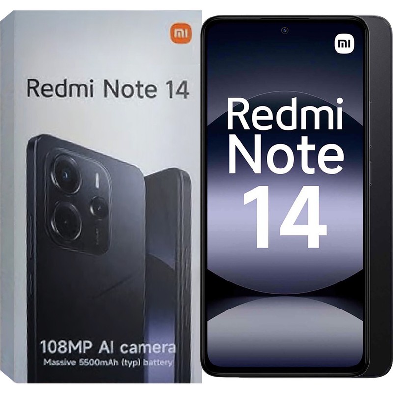 Xiaomi Redmi Note 14 4G Midnight Black 256GB + 8GB Dual-SIM Unlocked GSM NEW