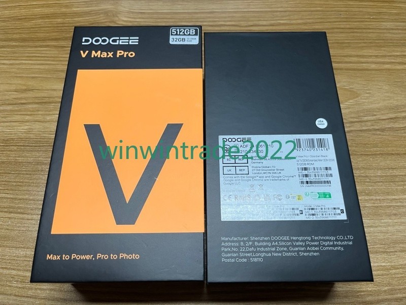 DOOGEE V Max Pro 5G Rugged Smartphone 22000mAh 32GB+512GB Android 14 108MP+20MP