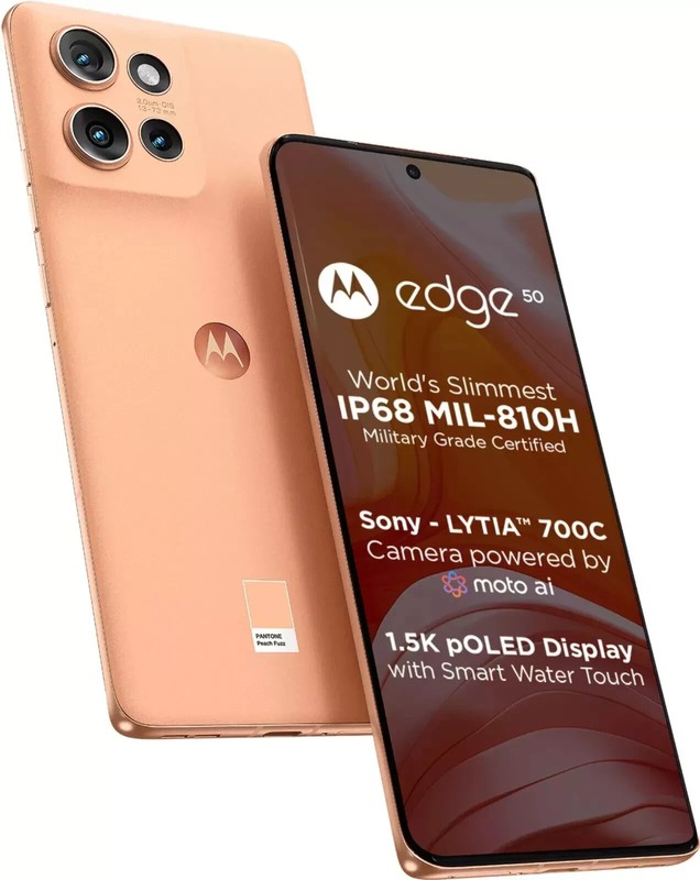 MOTOROLA Edge 50 5G(Peach 256GB 8GB RAM)6.7&Prime; Snapdragon 7 Gen 1 Global Version.