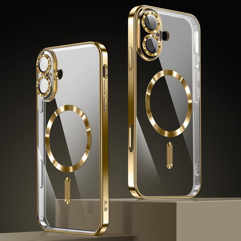 Privacy Case for iPhone 17 Air, Magnetic Clear Phone Case with Privacy Screen Pr gallery