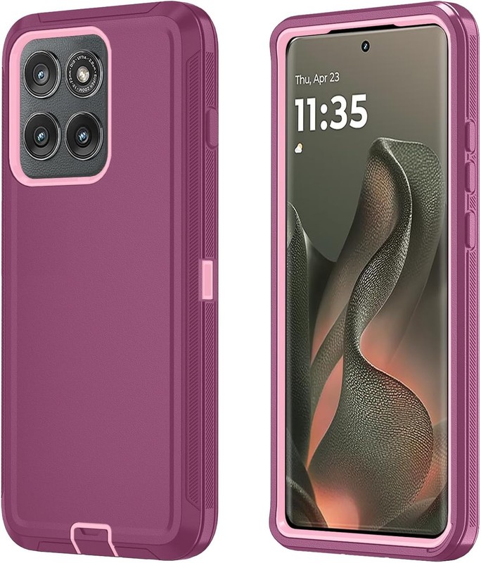 1. For Motorola Moto Edge 5G 2025 Case, Heavy Duty Shockproof 3-Layer Cover 2.