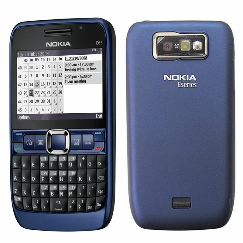 Nokia E63 Unlocked QWERTY Keyboard Business Smartphone WiFi 2MP Camera Symbian gallery