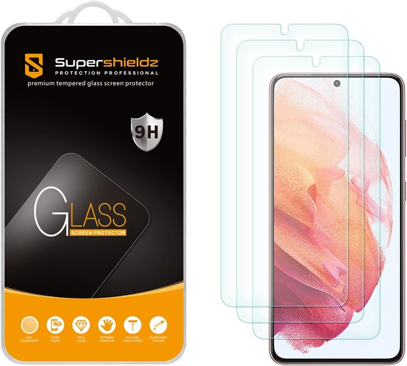 [3+0 PCS] Screen Protector for Samsung Galaxy S21 5G Tempered Glass Anti Scratch