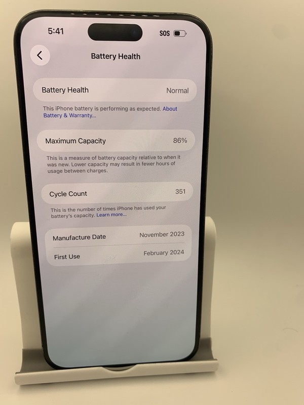 Apple iPhone 15 Pro Max 256GB–UNLOCKED–86% Battery–See Photos & Description gallery