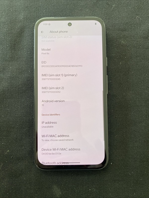 Google Pixel 8a - 128 GB - Obsidian (Unlocked) Good Condition Managed by Walmart gallery