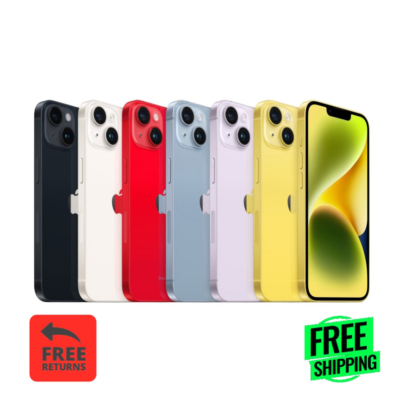 Apple iPhone 14 256GB 128GB Unlocked Verizon Metro CDMA/GSM Wi‑Fi iOS 5G