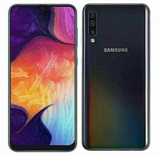 Samsung Galaxy A50 A505 64GB Black GSM Factory Unlocked AT&T T-Mobile Worldwide