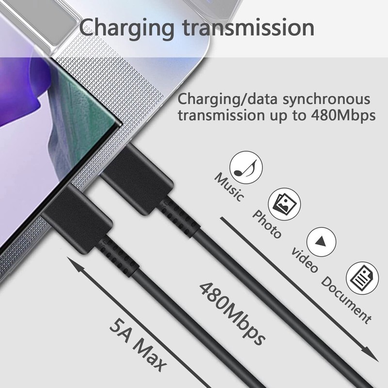 45W Wall Adapter Fast Power Phone Charging Cord For Samsung Galaxy S22 S23 S24+A gallery