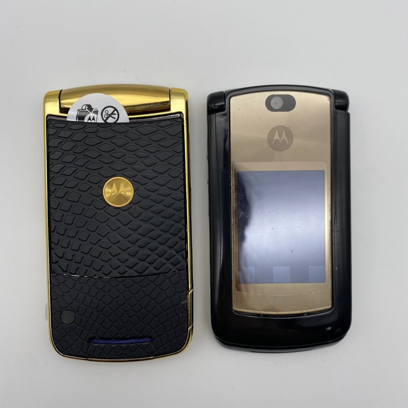Unlocked Original Motorola Razr 2 V8 2GB 2.0MP Flip Java Cell Mobile Phone gallery