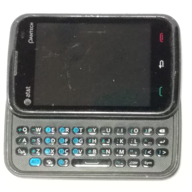 Pantech Renue P6030 Black 3.2&Prime; Touchscreen 3 MP 1000mAh (AT&T) Slider Smartphone