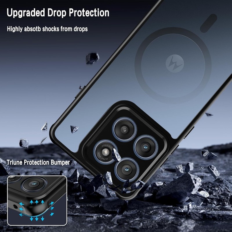 Case For Motorola Edge 2025 w/Translucent Matte Shockproof Protective Slim Cover gallery