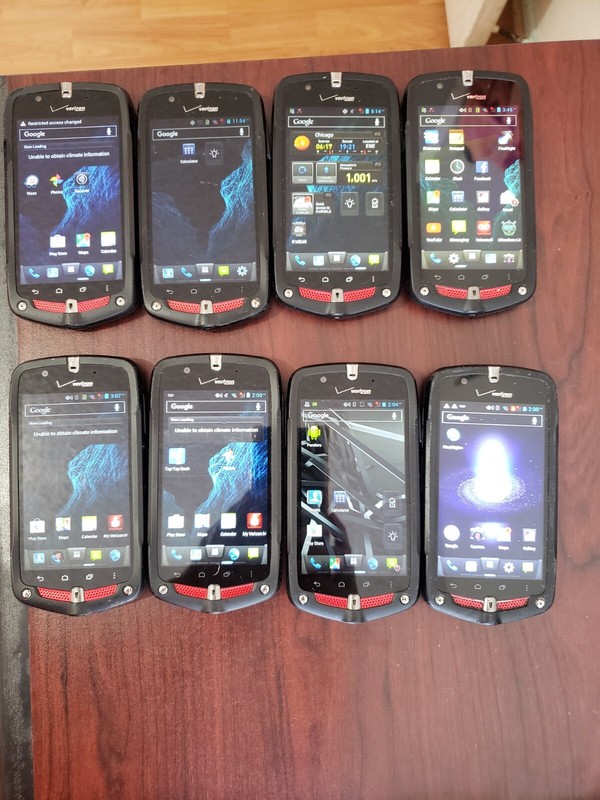 Lot of 8 Casio G&rsquo;zOne C811 16GB Verizon Smartphone