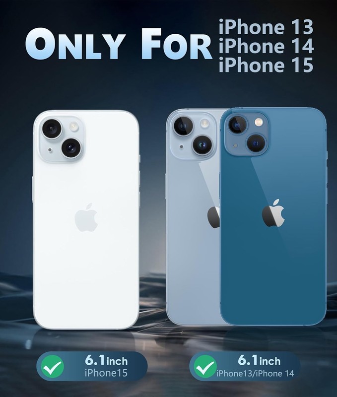 iPhone 15 Case Clear: iPhone 14/13 Case Magnetic Phone Cases with Screen Protect gallery