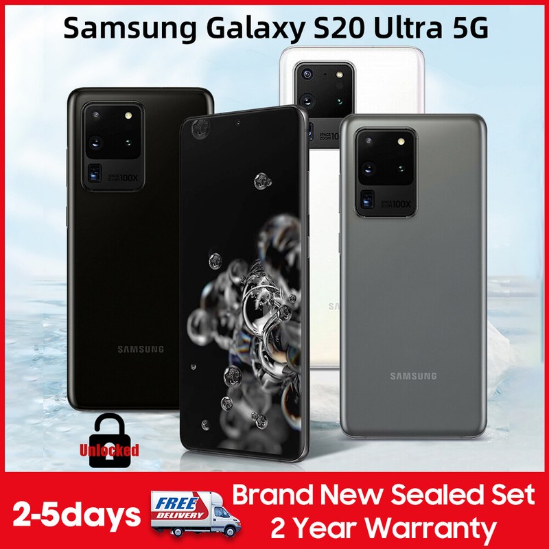 NEW Sealed Samsung Galaxy S21/S22/S23 Ultra 5G Factory Unlocked GSM+CDMA 2YR WTY