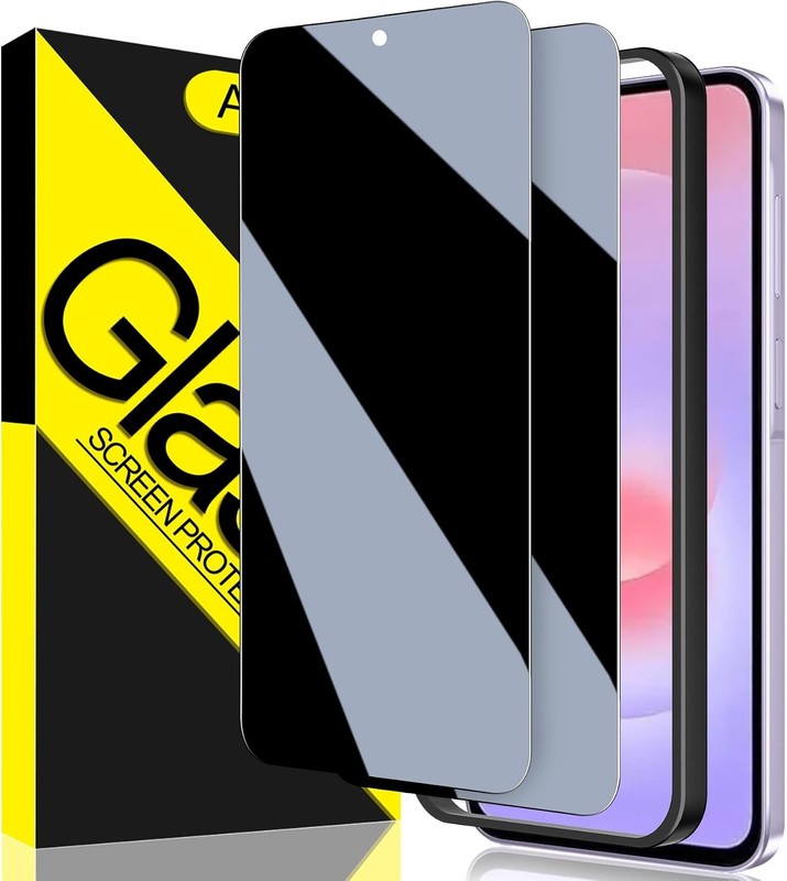 [2+1 PCS] Privacy Screen Protector for Samsung Galaxy A37 5G 9H Tempered Glass A