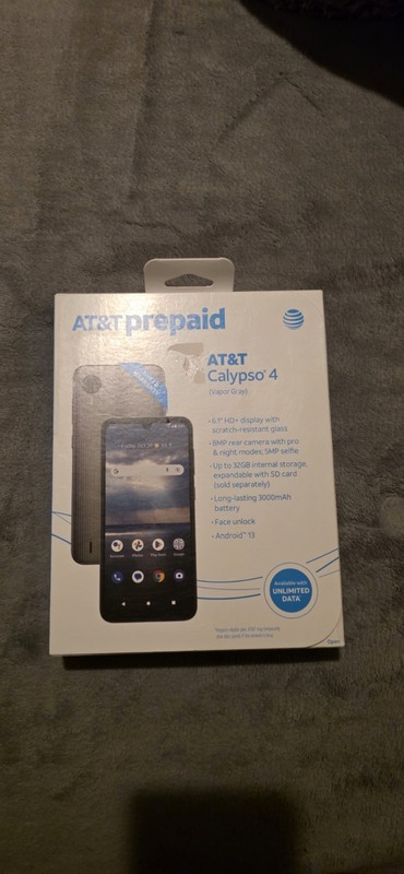 AT&T Calypso 4, 32GB, 6.1&Prime; HD+, Vapor Gray – Prepaid Smartphone. Free Shipping.
