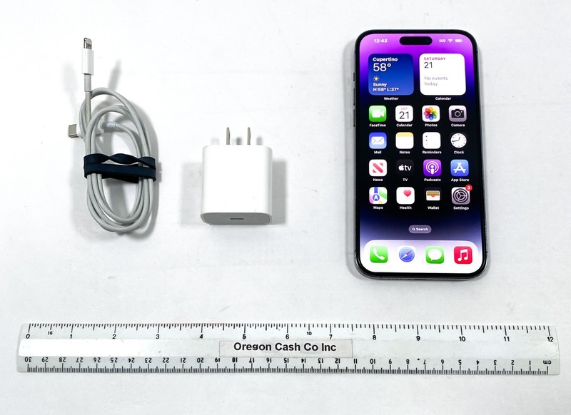 SIM LOCKED UNKNOWN CARRIER Apple iPhone 14 Pro Max 128GB Deep Purple MQ8R3LL/A