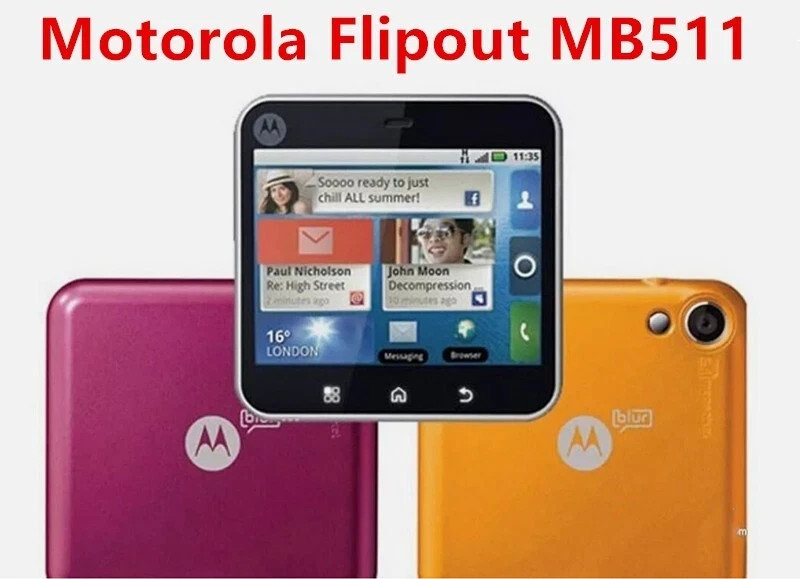 Smartphone Motorola Flipout MB511 3MP Camera 3G QWERTY Mobile Phone