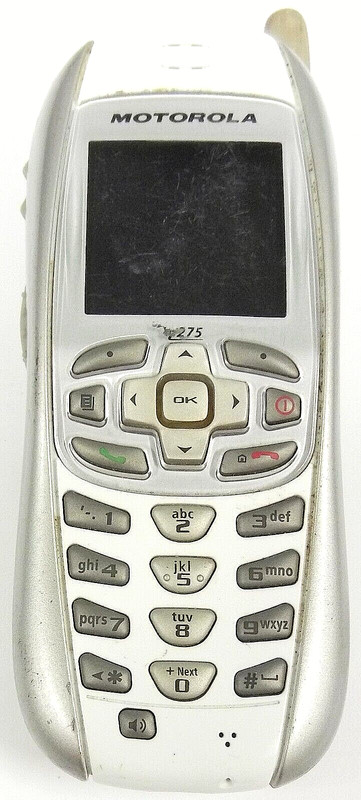 Motorola i series i275 - Gray and White ( Nextel ) Very Rare PTT iDEN Cell Phone