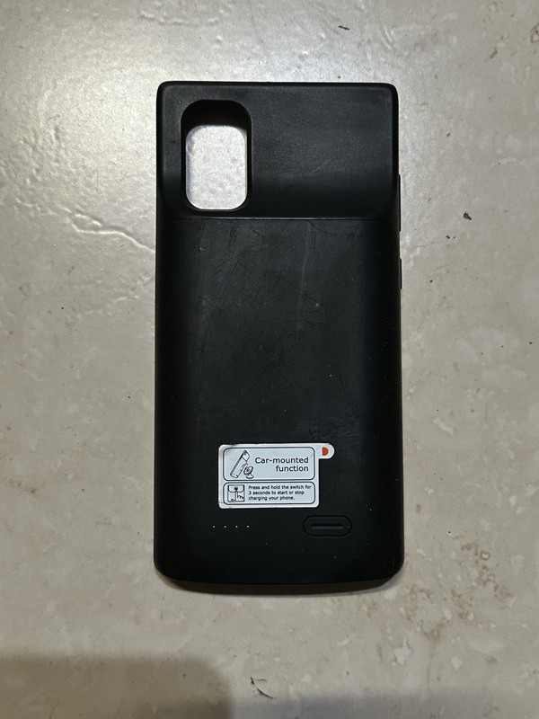 Samsung Galaxy Note 10+ Portable Charger Battery Case; 5200mah