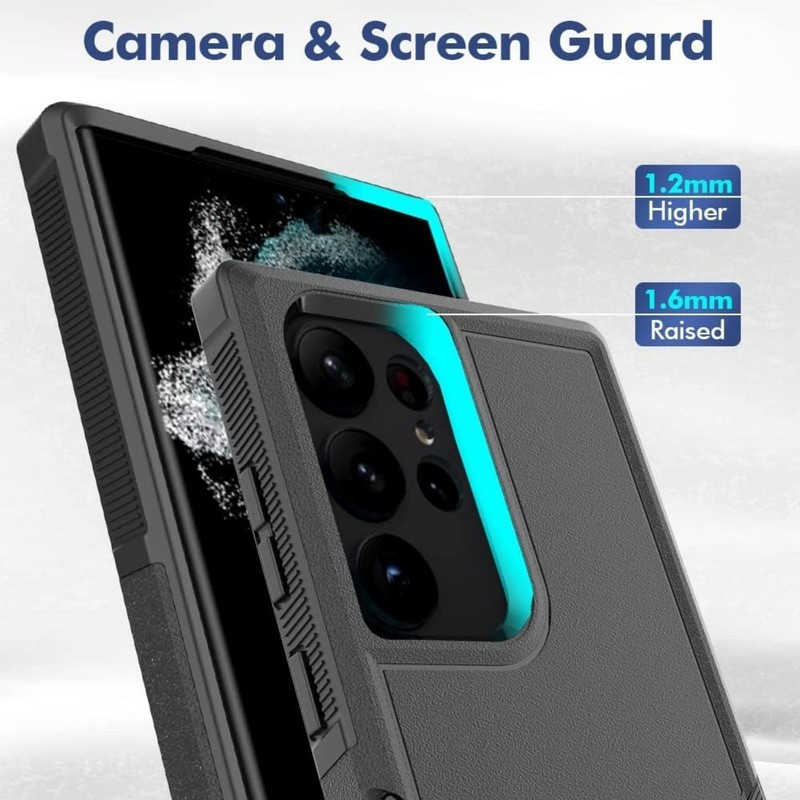 For Samsung Galaxy S23 Ultra Case Military Grade Drop Proof Protective Cover Bla gallery