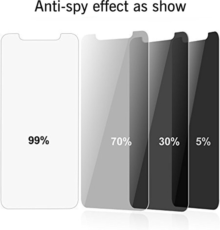2PCS Privacy Screen Protector for iPhone 11 & iPhone XR 6.1 Inch Anti Spy Case F gallery