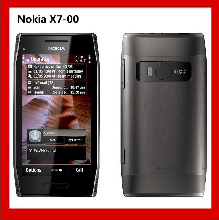 Original Nokia X7 4.0&Prime; Touchscreen Wi-Fi GPS 3G GSM 8MP X7-00 Mobile Phone
