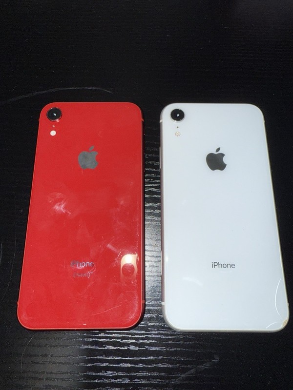 Lot Of 2 iPhone XR Models (White And Red) Sold AS IS And Untested